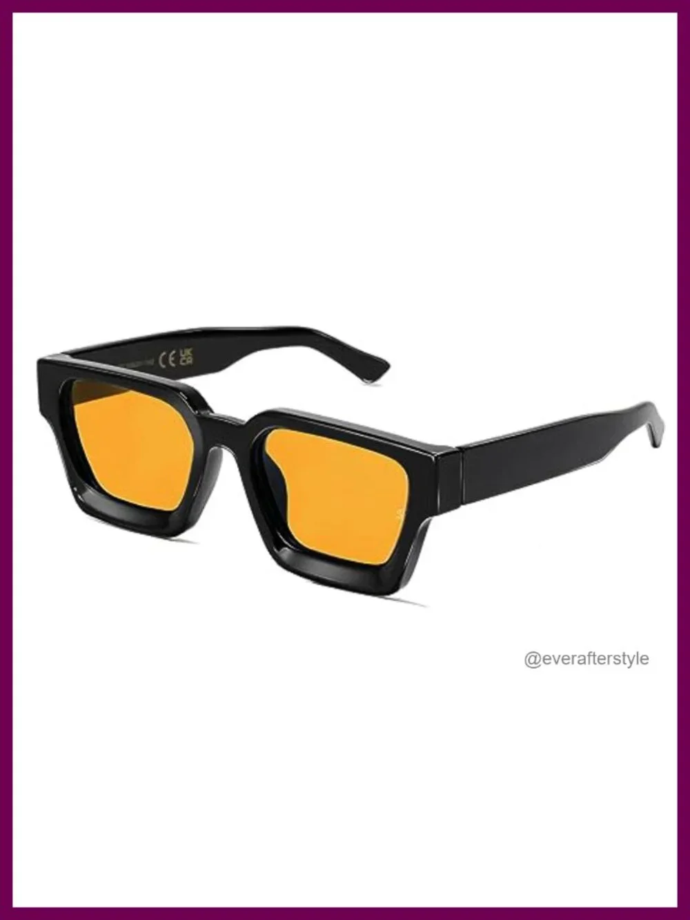 Retro Square Sunglasses for Men Women Thick Frame Polarized UV400